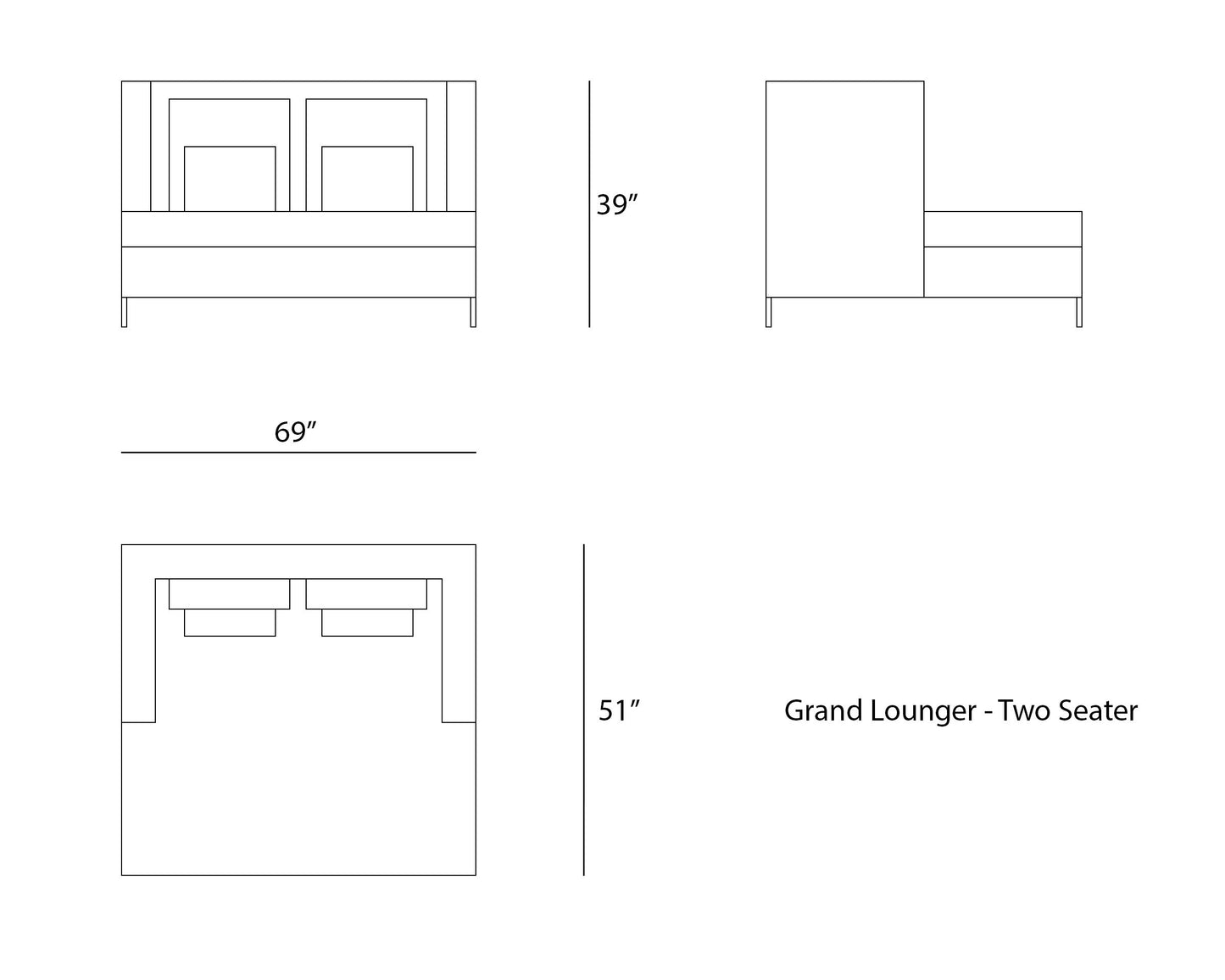 Grand Lounger - Two Seater