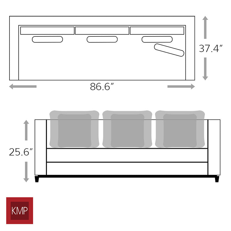 Caspian Three Seater Sofa