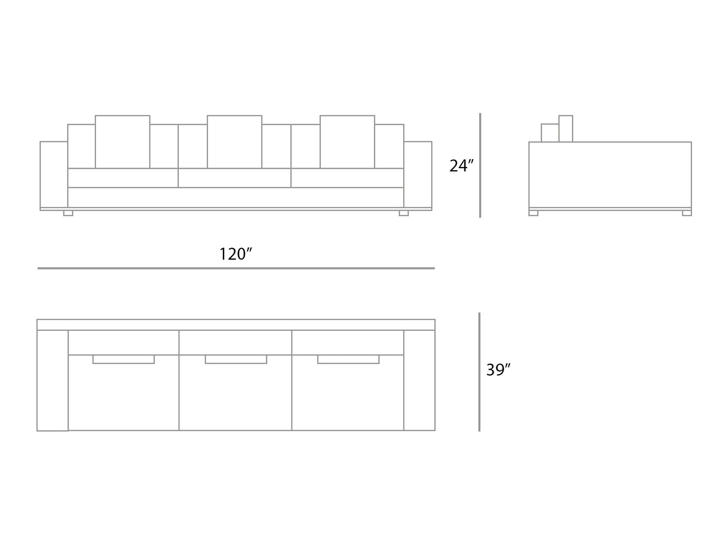 Cole Three Seater Sofa