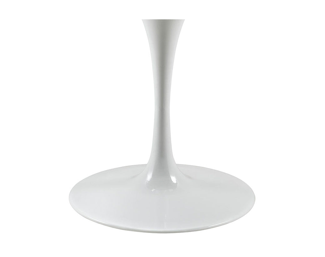 Flor Dining Round Table - White