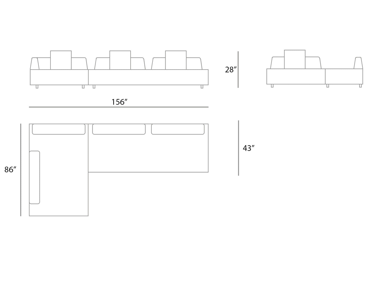 Barcelona Sectional Sofa