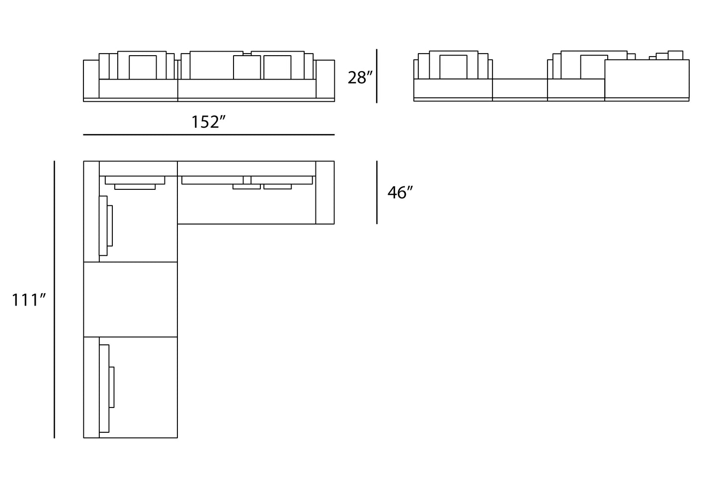 Sorento Sectional Large Combination