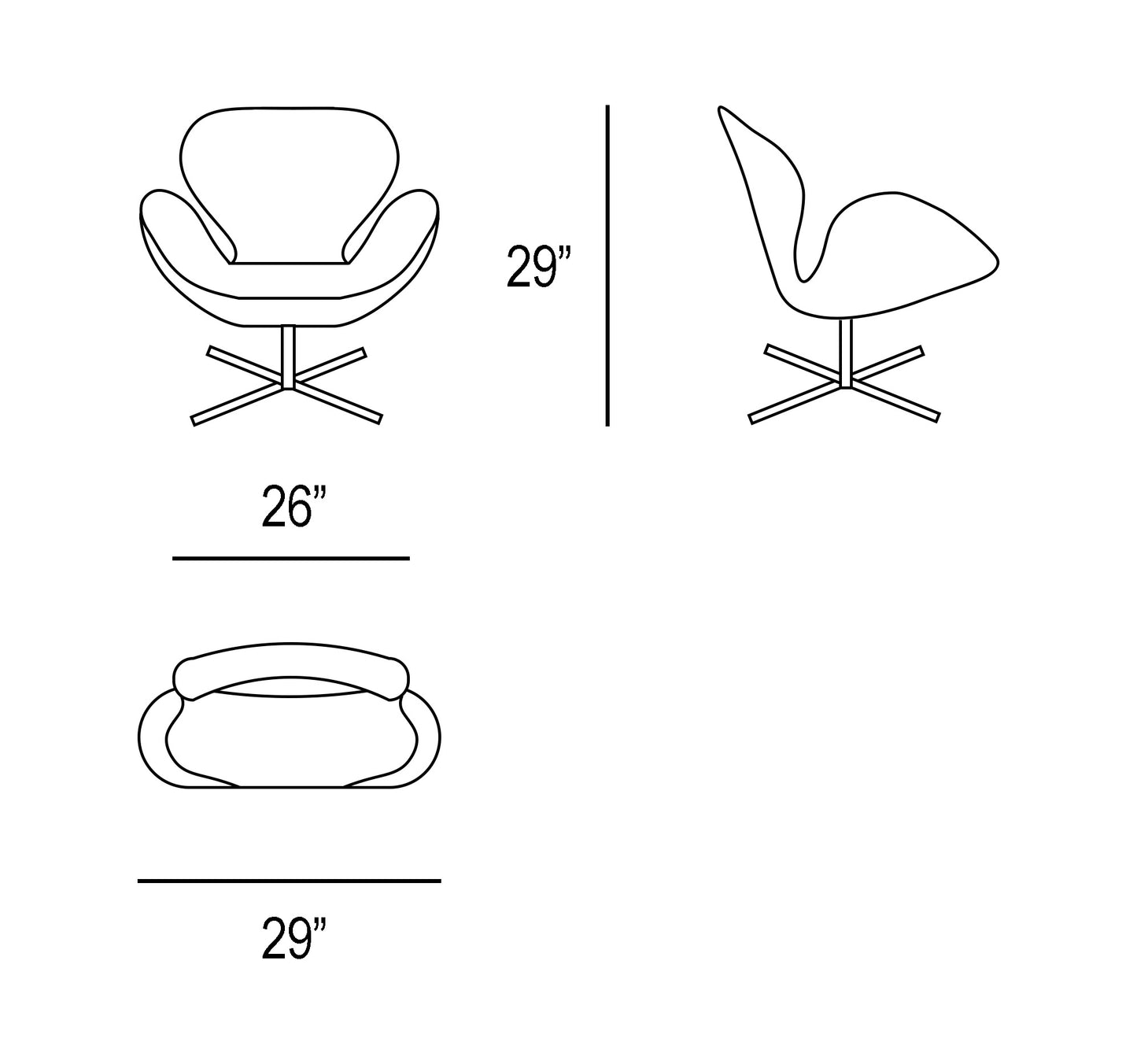 Cigno Chair - Leather