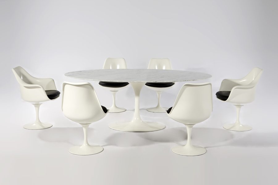 Flor Oval Dining Table - Articial Marble