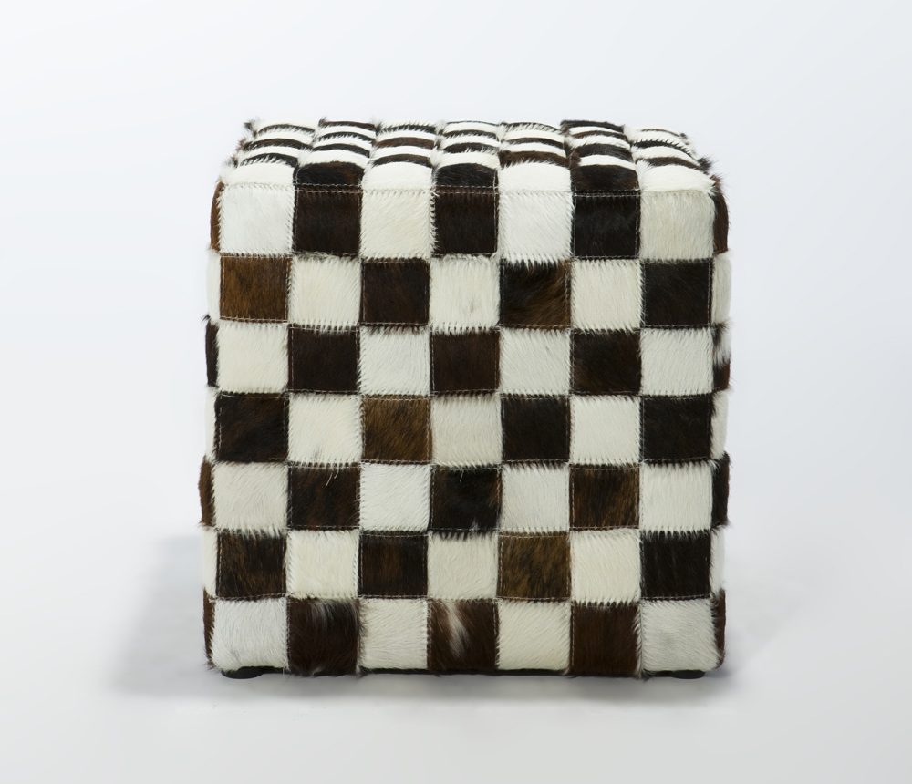 Cubic Ottoman - Cowhide