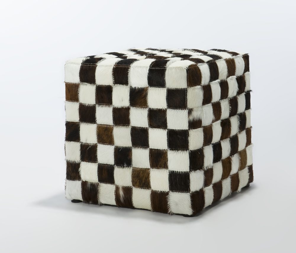 Cubic Ottoman - Cowhide