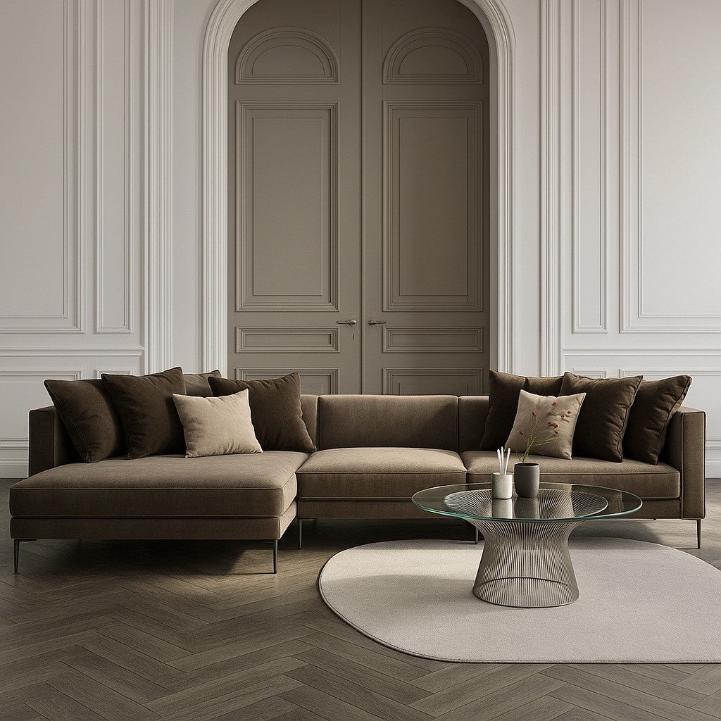 Bernard Sectional Sofa Wide Chaise