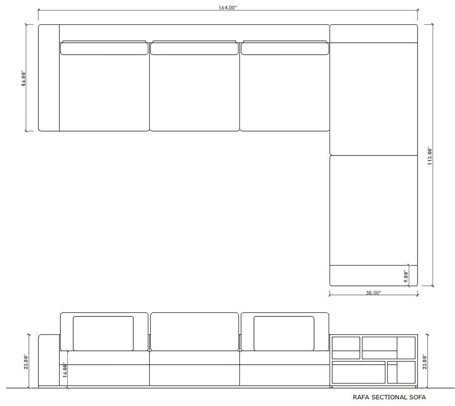 Rafa Sectional Sofa
