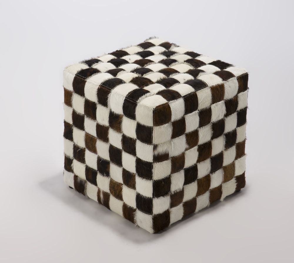 Cubic Ottoman - Cowhide