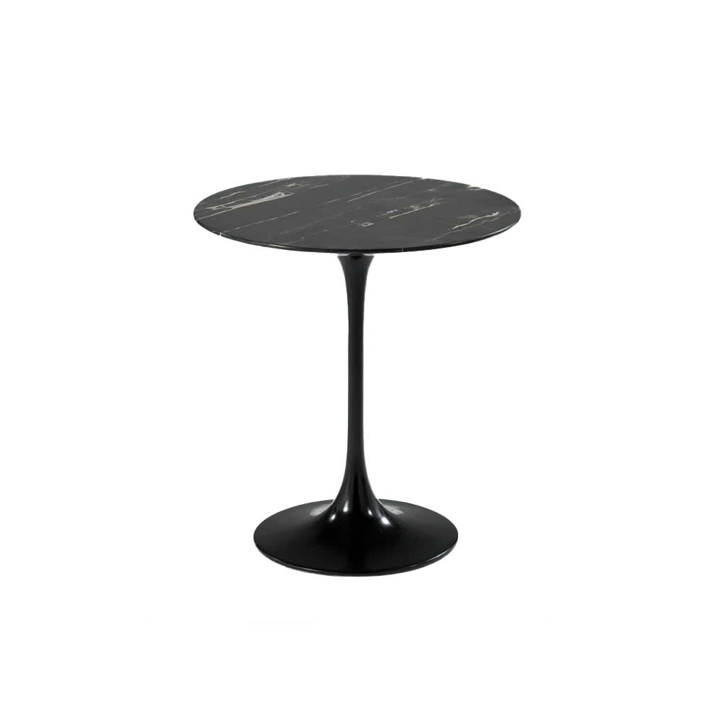 Flor Side Table - Marble Black
