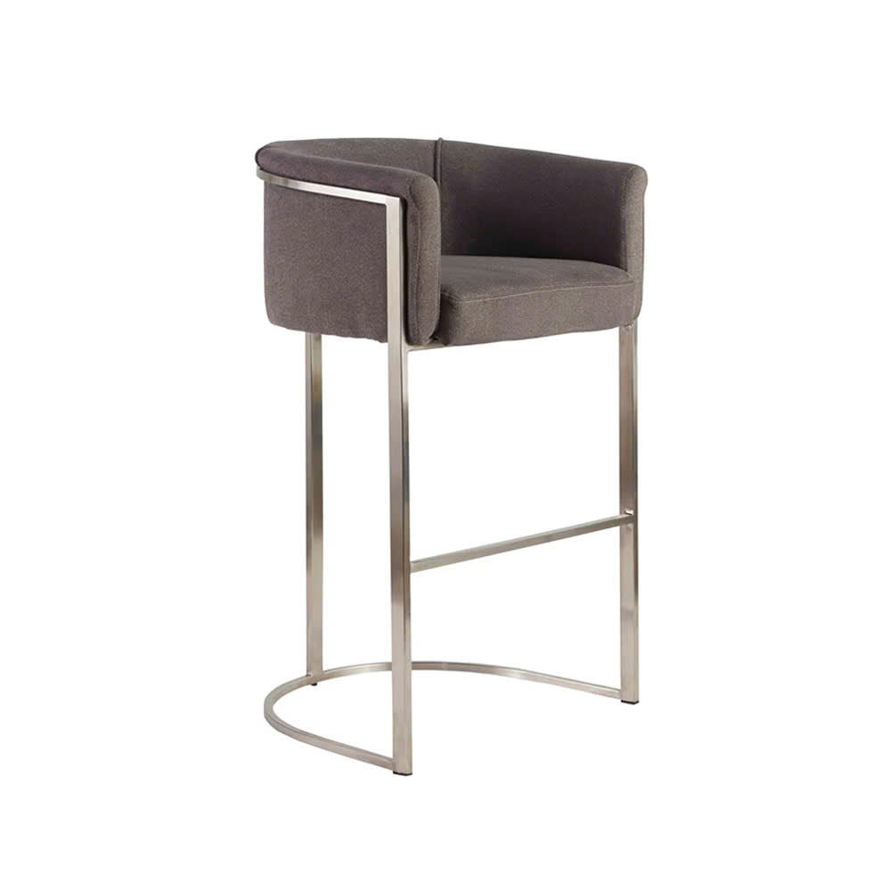 Brussels Gray Stool