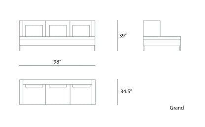 Grand Sofa - Three Seater