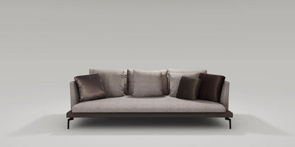 Slate three - seater sofa