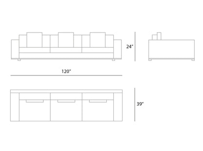 Cole Three Seater Sofa