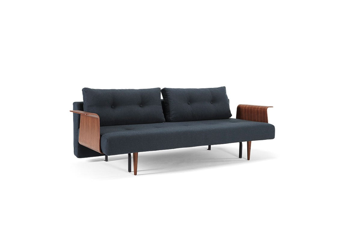 Recast Plus with Walnut Arms Sleeper Sofa