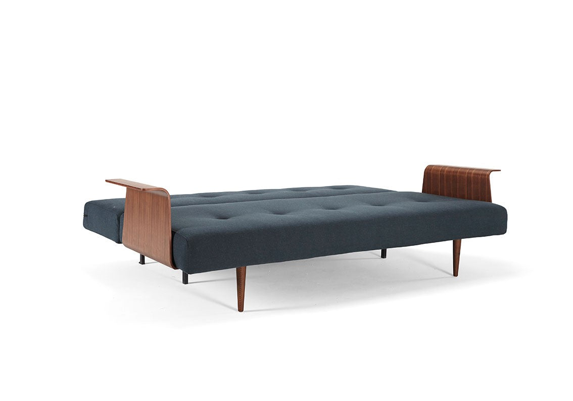 Recast Plus with Walnut Arms Sleeper Sofa