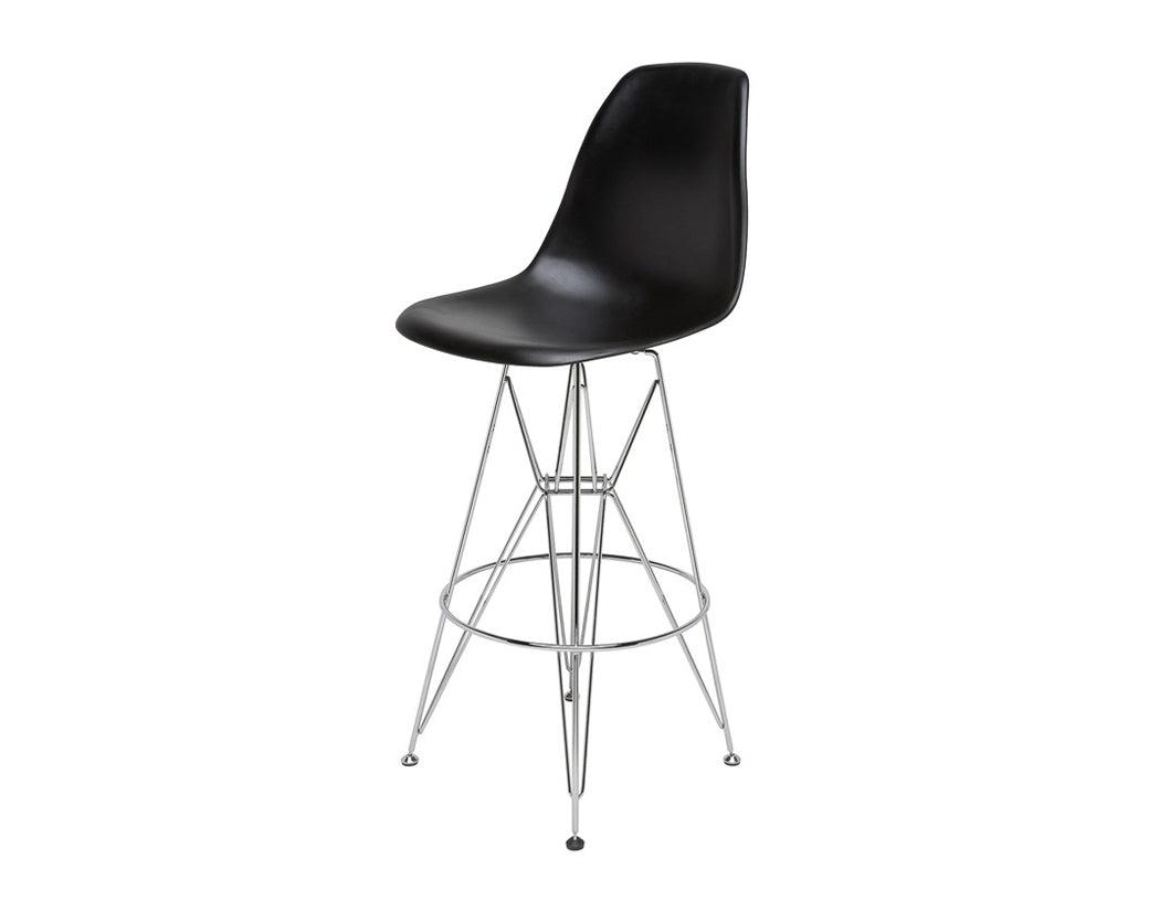 Otis Stainless Barstool Black
