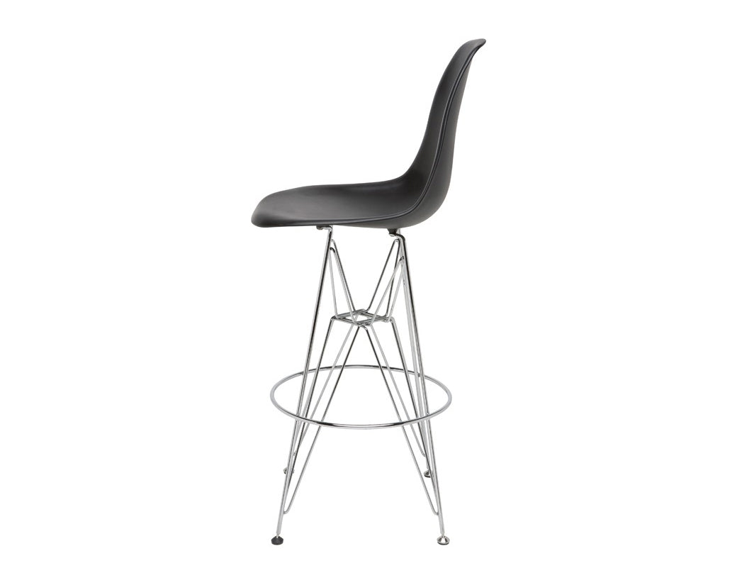 Otis Stainless Barstool Black