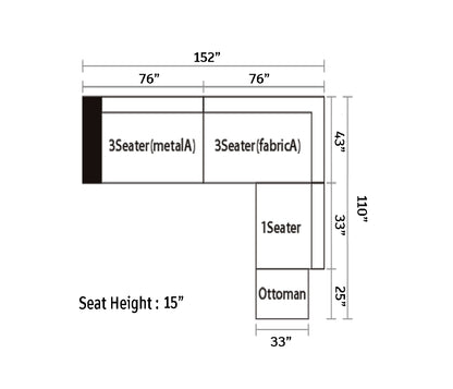 James Sectional sofa