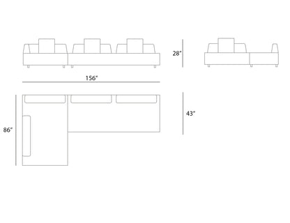 Barcelona Sectional Sofa