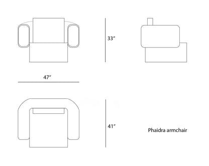 Phaidra armchair