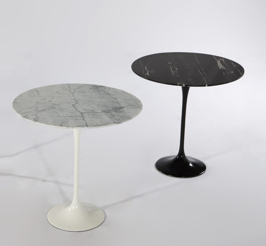 Flor Side Table - Marble White