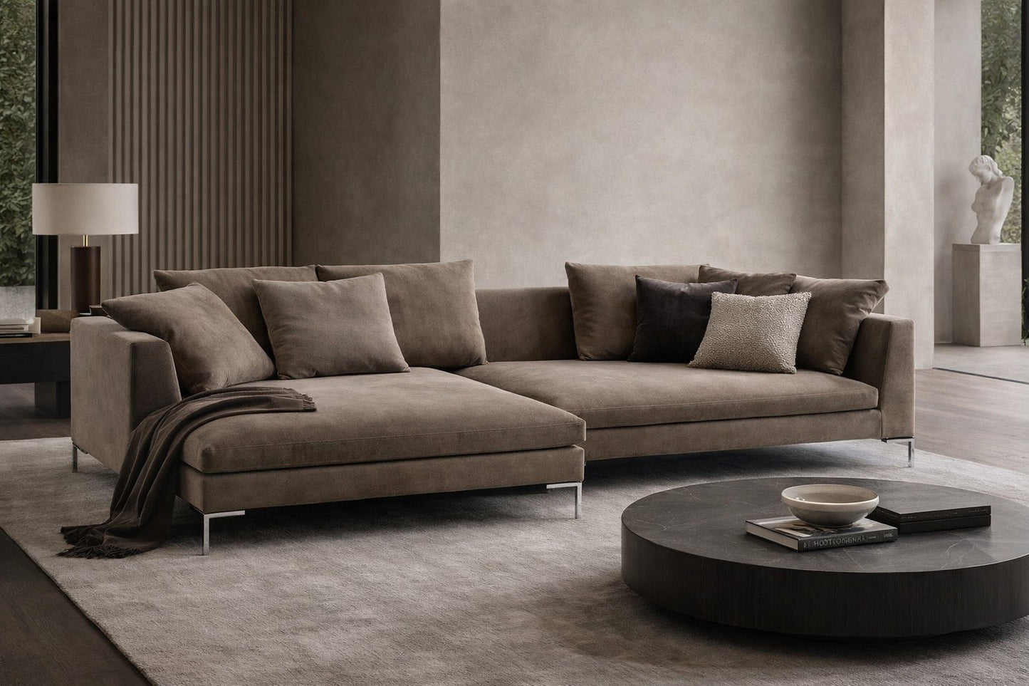 Bernard Sectional Sofa Wide Chaise