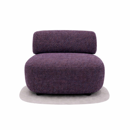 purple designer living room chair