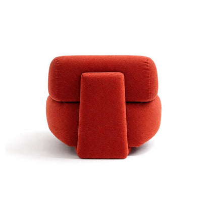 orange red lounge chair