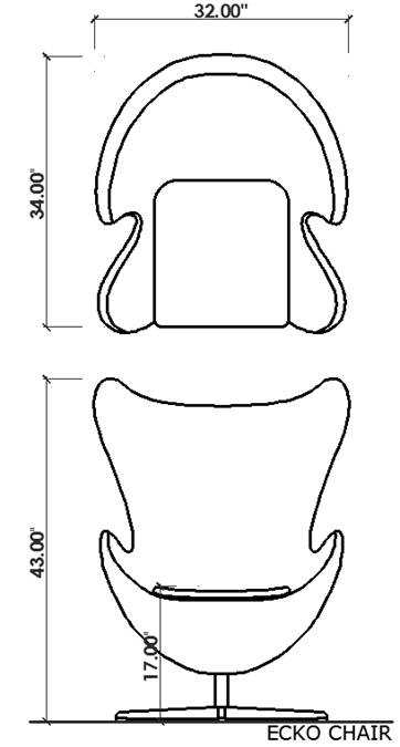 Ecko chair - leather