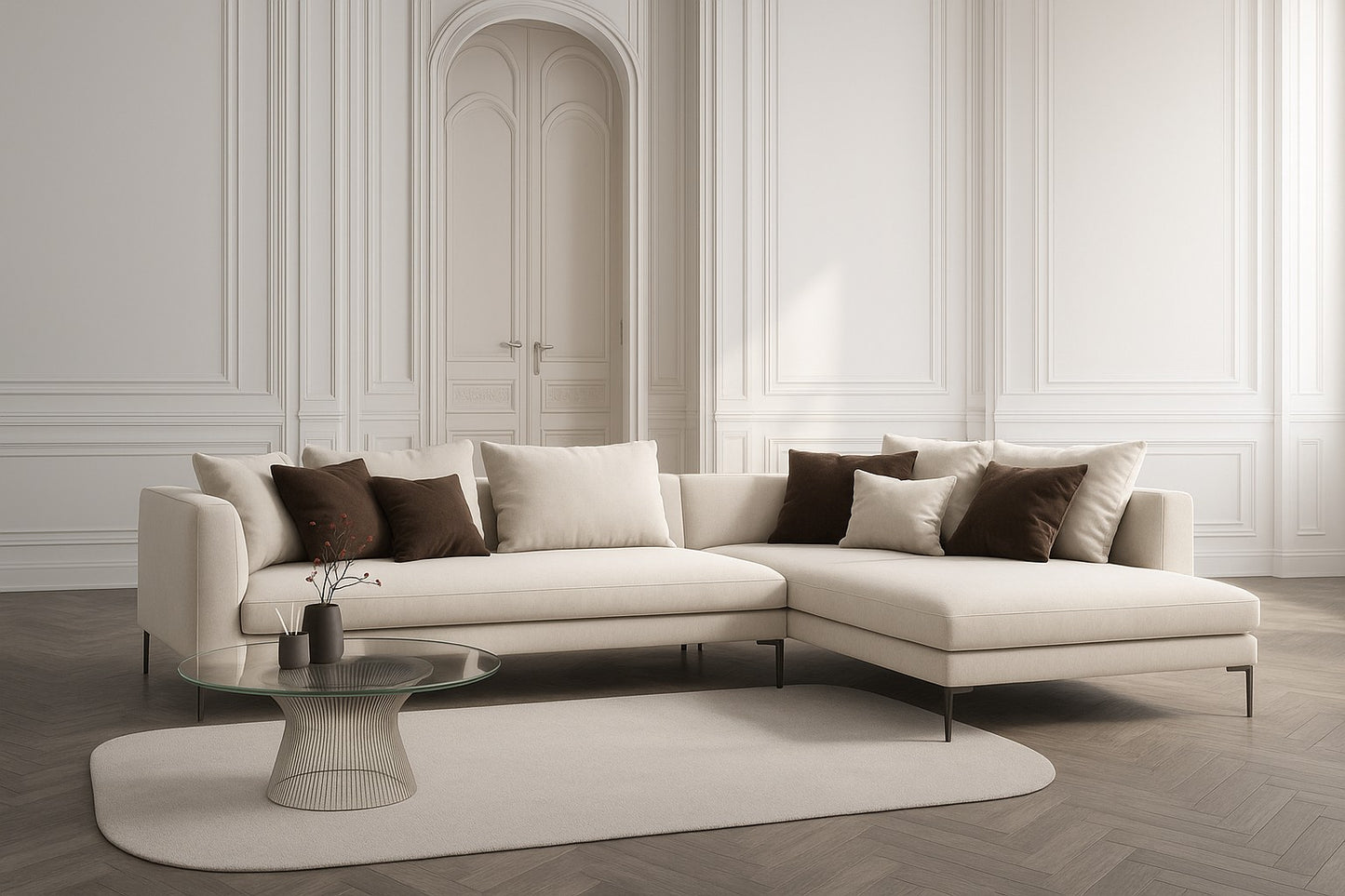 Bernard Sectional Sofa - Fabric