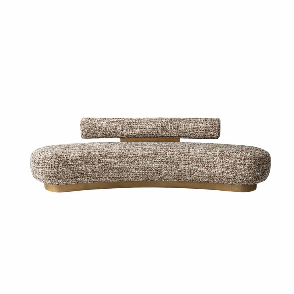 sculptural sofa design in burgundy - white