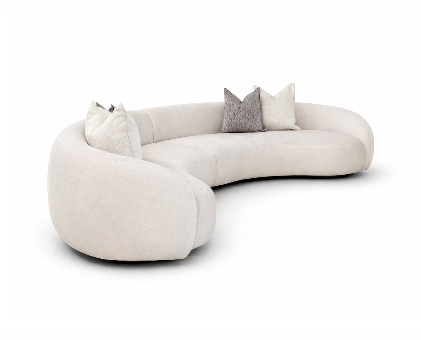 Modern white sofa Miami furniture store design 