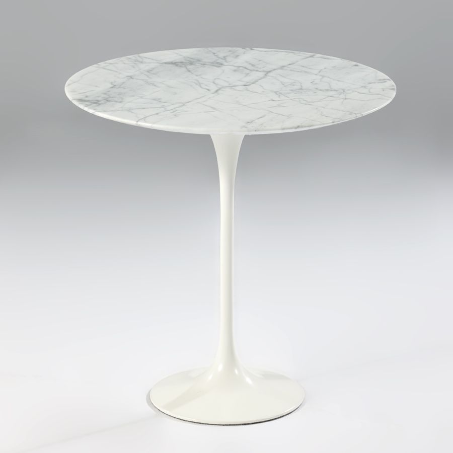 Flor Side Table - Marble White