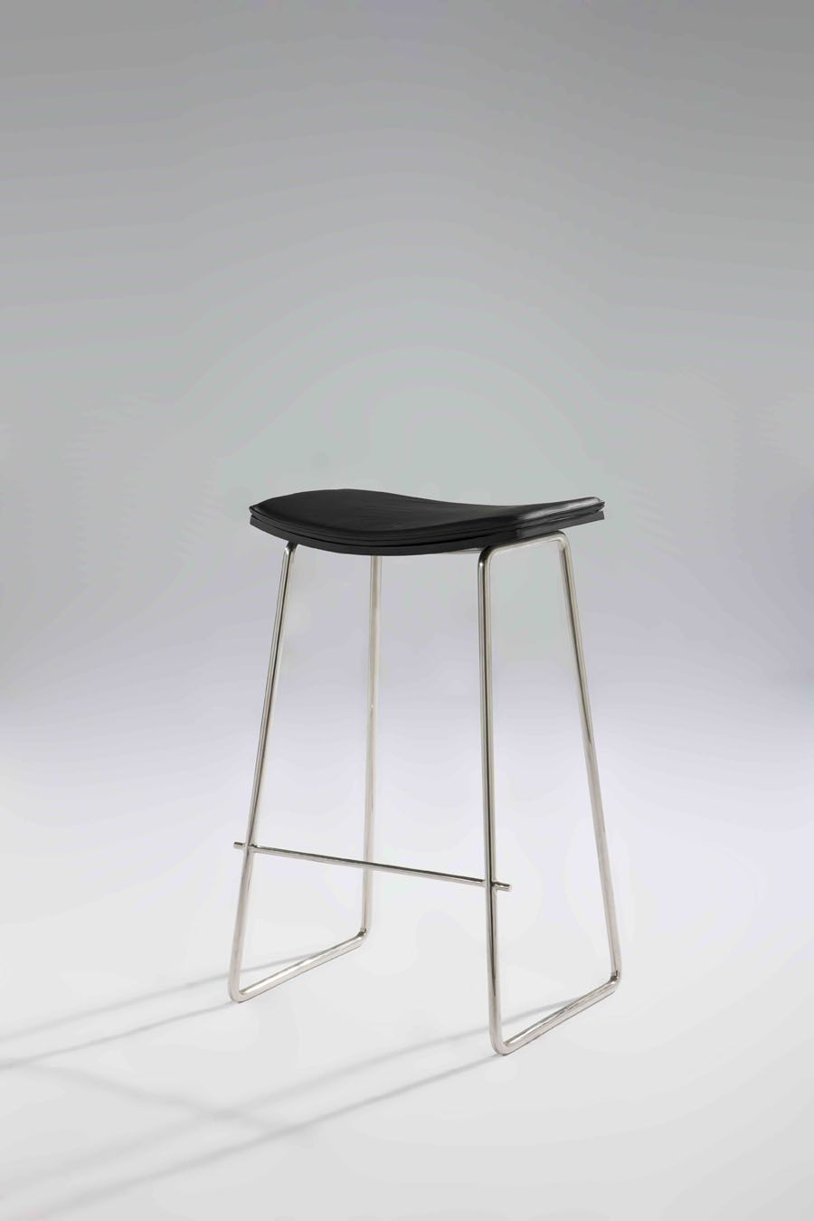 Tai Bar Stool Chrome - Leather