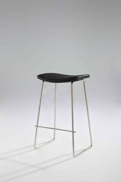 Tai Bar Stool Chrome - Leather
