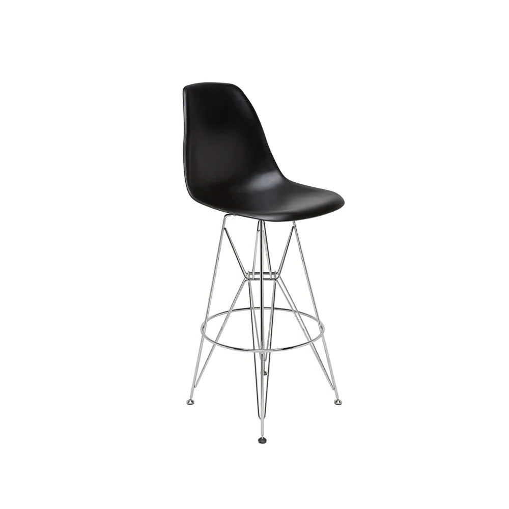 Otis Stainless Barstool Black